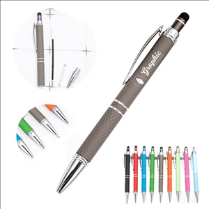 Retractable Metal Ballpoint Pen with Touch Screen Stylus